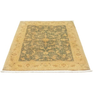Teppich Täbriz 50 Raj Teppich handgeknüpft grün, morgenland, rechteckig, Höhe: 7 mm, handgeknüpft