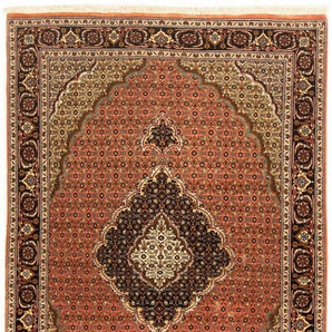 Teppich Täbriz 50 Raj Teppich handgeknüpft rost, morgenland, rechteckig, Höhe: 7 mm, handgeknüpft