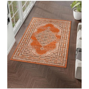 Teppich Teppiche Gr. B/L: 120 cm x 170 cm, 7 mm, 1 St., orange (terra) Esszimmerteppiche