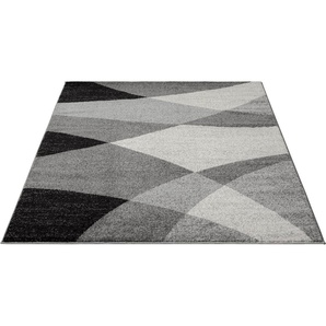 Teppich Thales 6100, merinos, rechteckig, Höhe: 10 mm, Kurzflorteppich mit Konturenschnitt, Wohnzimmer