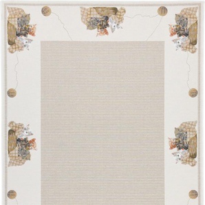 Teppich THEKO Flomi Kitten Teppiche Gr. B/L: 240 cm x 340 cm, 4 mm, 1 St., beige Baumwollteppiche