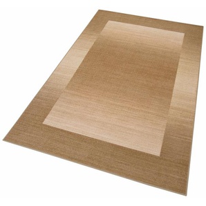 Teppich THEKO Gabbeh Ideal Teppiche Gr. B/L: 240 cm x 340 cm, 6 mm, 1 St., beige Esszimmerteppiche moderner Farbverlauf, mit Bordüre, ideal im Wohnzimmer & Schlafzimmer