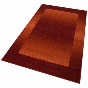 Teppich THEKO Gabbeh Ideal Teppiche Gr. B/L: 300 cm x 400 cm, 6 mm, 1 St., rot Esszimmerteppiche moderner Farbverlauf, mit Bordüre, ideal im Wohnzimmer & Schlafzimmer