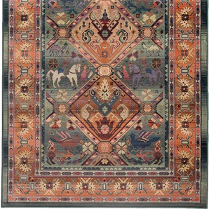 Teppich THEKO Gabiro 13 Teppiche Gr. B/L: 120 cm x 180 cm, 10 mm, 1 St., grün Orientalische Muster gewebt, Orient-Optik, ideal im Wohnzimmer & Schlafzimmer