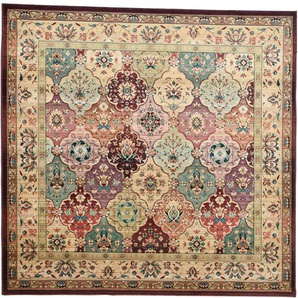 Teppich THEKO Gabiro 208 Teppiche Gr. B/L: 200 cm x 200 cm, 10 mm, 1 St., rot Orientalische Muster Orient-Optik, ideal im Wohnzimmer & Schlafzimmer