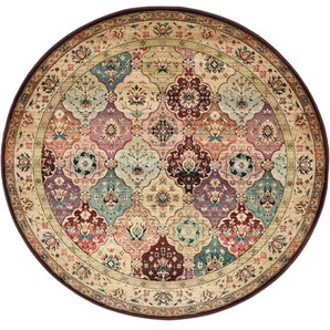 Teppich THEKO Gabiro 208 Teppiche Gr. Ø 200 cm, 10 mm, 1 St., rot Orientalische Muster Orient-Optik, ideal im Wohnzimmer & Schlafzimmer