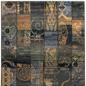 Teppich THEKO Gabiro 5504 Teppiche Gr. B/L: 160 cm x 235 cm, 12 mm, 1 St., blau Esszimmerteppiche Melange-Effekt, ideal im Wohnzimmer & Schlafzimmer