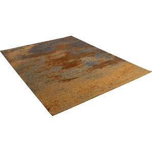 Teppich THEKO Kapstadt Cloud Teppiche Gr. B/L: 120 cm x 180 cm, 5 mm, 1 St., goldfarben Schurwollteppiche Flachgewebe, ideal im Wohnzimmer & Schlafzimmer