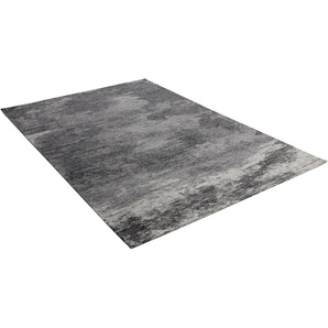 Teppich THEKO Kapstadt Cloud Teppiche Gr. B/L: 80 cm x 150 cm, 5 mm, 1 St., grau (anthrazit) Esszimmerteppiche Flachgewebe, ideal im Wohnzimmer & Schlafzimmer