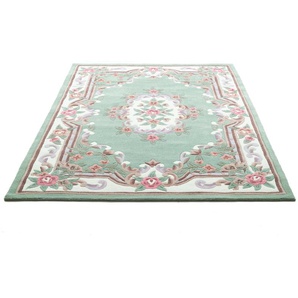 Teppich THEKO Ming Teppiche Gr. B/L: 120 cm x 180 cm, 14 mm, 1 St., grün Orientalische Muster hochwertiges Acrylgarn, ideal im Wohnzimmer & Schlafzimmer