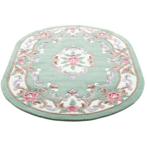 Teppich THEKO Ming Teppiche Gr. B/L: 190 cm x 290 cm, 14 mm, 1 St., grün Orientalische Muster hochwertiges Acrylgarn, ideal im Wohnzimmer & Schlafzimmer