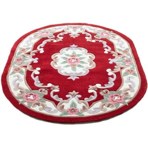 Teppich THEKO Ming Teppiche Gr. B/L: 190 cm x 290 cm, 14 mm, 1 St., rot Orientalische Muster