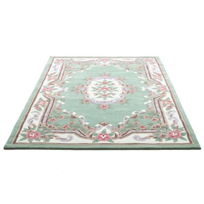 Teppich THEKO Ming Teppiche Gr. B/L: 70 cm x 140 cm, 14 mm, 1 St., grün Orientalische Muster hochwertiges Acrylgarn, ideal im Wohnzimmer & Schlafzimmer