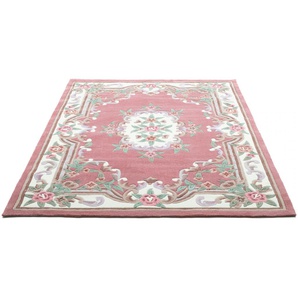 Teppich THEKO Ming Teppiche Gr. B/L: 90 cm x 160 cm, 14 mm, 1 St., rosa (rosé) Orientalische Muster hochwertiges Acrylgarn, ideal im Wohnzimmer & Schlafzimmer