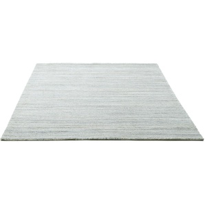 Teppich THEKO San Diego Teppiche Gr. B/L: 140 cm x 200 cm, 13 mm, 1 St., grau Esszimmerteppiche handgewebt, Knüpfoptik, meliert, leichter seidiger Glanz