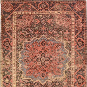 Teppich TOM TAILOR HOME Funky Orient Ghom Teppiche Gr. B/L: 195 cm x 285 cm, 5 mm, 1 St., rot Orientalische Muster