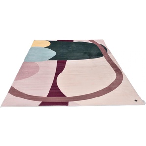 Teppich TOM TAILOR HOME Shapes - FOUR Teppiche Gr. B/L: 140 cm x 200 cm, 5 mm, 1 St., grün Esszimmerteppiche Kurzflor, bedruckt, modernes Design