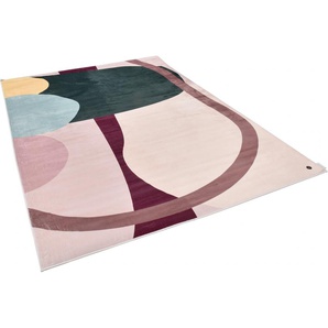 Teppich TOM TAILOR HOME Shapes - FOUR Teppiche Gr. B/L: 160 cm x 230 cm, 5 mm, 1 St., grün Esszimmerteppiche Kurzflor, bedruckt, modernes Design