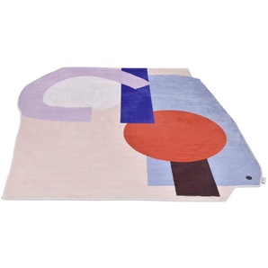 Teppich TOM TAILOR HOME Shapes - NINE Teppiche Gr. B/L: 153 cm x 188 cm, 5 mm, 1 St., bunt Esszimmerteppiche Kurzflor, bedruckt, modernes Design