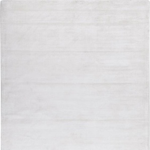 Teppich TOM TAILOR HOME Shine uni Teppiche Gr. B/L: 140 cm x 200 cm, 8 mm, 1 St., beige (naturweiß) Esszimmerteppiche