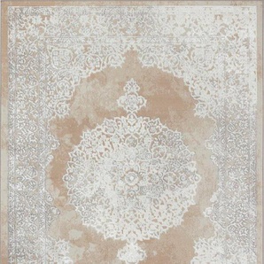 Teppich Traditional 2335, Surya, rechteckig, Höhe: 10 mm, Kurzflor Orientteppich, Wohnzimmer, Schlafzimmer, Beige