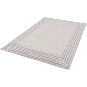 Teppich Vercelli 231/232 Kurzflorteppich, ASTRA, rechteckig, Höhe: 9 mm, 3-D Effekt, wollig weiche Oberfläche, mit Fransen, Wohnzimmer