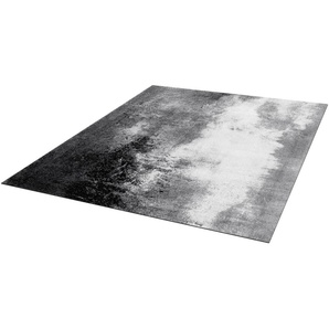 Teppich WASH+DRY BY KLEEN-TEX Aura Teppiche Gr. B/L: 140 cm x 200 cm, 9 mm, 1 St., grau Esszimmerteppiche rutschhemmend, In- und Outdoor geeignet, waschbar