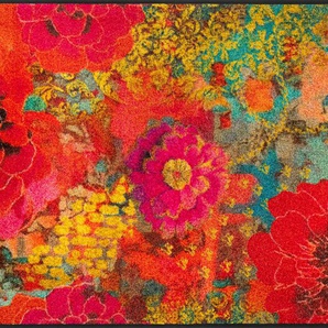 Teppich WASH+DRY BY KLEEN-TEX Flowerchains Teppiche Gr. B/L: 75 cm x 120 cm, 1 St., bunt Bunte Teppiche