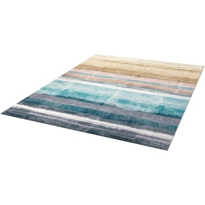 Teppich WASH+DRY BY KLEEN-TEX Frerik Teppiche Gr. B/L: 170 cm x 240 cm, 9 mm, 1 St., bunt Esszimmerteppiche rutschhemmend, In- und Outdoor geeignet, waschbar