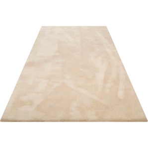 Teppich WECON HOME BASICS Vanessa Teppiche Gr. B/L: 120 cm x 170 cm, 20 mm, 1 St., beige Esszimmerteppiche besonders weich durch Mikrofaser, Wohnzimmer