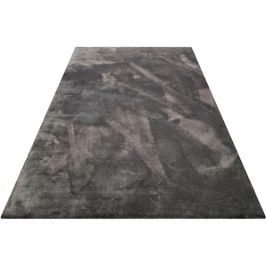 Teppich WECON HOME BASICS Vanessa Teppiche Gr. B/L: 130 cm x 190 cm, 20 mm, 1 St., grau (schiefer) Esszimmerteppiche besonders weich durch Mikrofaser, Wohnzimmer