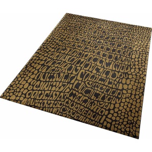 Teppich WECON HOME Croco Teppiche Gr. B/L: 120 cm x 170 cm, 8 mm, 1 St., braun Esszimmerteppiche