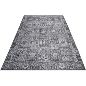 Teppich WECON HOME Fresh Bachtiar Teppiche Gr. B/L: 130 cm x 190 cm, 6 mm, 1 St., grau Baumwollteppiche Teppiche Wohnzimmer