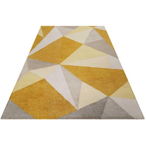 Teppich WECON HOME Next Time 2.0 Teppiche Gr. B/L: 140 cm x 200 cm, 8 mm, 1 St., gelb Esszimmerteppiche