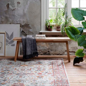 Teppich WECON HOME SoHo Beat Teppiche Gr. B/L: 133 cm x 190 cm, 7 mm, 1 St., beige Orientalische Muster Hoch-Tief-Struktur, Wohnzimmer