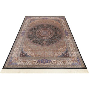 Teppich WECON HOME Täbriz Teppiche Gr. B/L: 120 cm x 160 cm, 5 mm, 1 St., blau Orientalische Muster Wohnzimmer, Orient Design