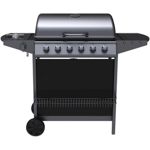 Gasgrill TEPRO Hampton 6 Grills Gr. B/H/T: 122,5 cm x 97,7 cm x 55,4 cm, schwarz Gasgrills BxTxH: 122,5x55,4x97,7 cm