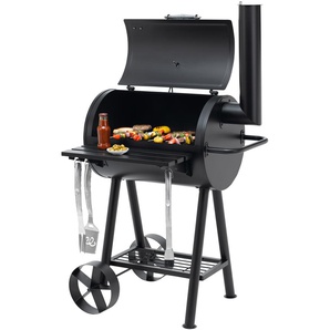 Holzkohlegrill TEPRO Berkeley Grills Gr. B/H/T: 86 cm x 150 cm x 79 cm, schwarz Holzkohlegrills BxTxH: 86x79x150 cm