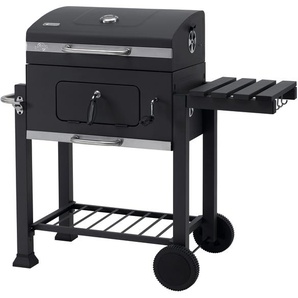 Holzkohlegrill TEPRO Grillwagen Toronto Click Grills Gr. B/H/T: 115 cm x 107 cm x 67 cm, grau (anthrazit, edelstahlfarben) Holzkohlegrills BxTxH: 115x67x107 cm