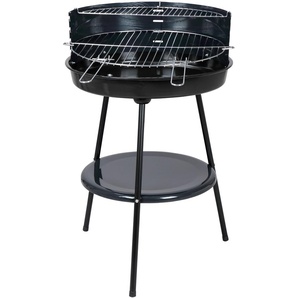 Holzkohlegrill TEPRO Highland Grills Gr. B/H/T: 52 cm x 81 cm x 52 cm, schwarz (anthrazit, schwarz) Holzkohlegrills BxTxH: 52x52x81 cm