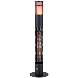 Terrassenstrahler Glow , Schwarz , Metall , 110 cm , Freizeit, Heizen & Kühlen, Heizstrahler