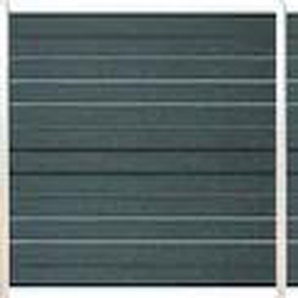 TETZNER & JENTZSCH Sichtschutzelement Delaware Zaunelemente langlebig, witterungsbeständig Gr. H/L: 180 cm x 16,63 m H/L: 180 cm, silberfarben (anthrazit, silber) Sichtschutzelemente