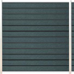 TETZNER & JENTZSCH Sichtschutzelement Delaware Zaunelemente langlebig, witterungsbeständig Gr. H/L: 180 cm x 7,43 m H/L: 180 cm, silberfarben (anthrazit, silber) Sichtschutzelemente