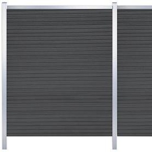 TETZNER & JENTZSCH Sichtschutzelement WARREN 3 Zaunelemente pflegeleicht, coextrudierte Oberfläche, Design-Oberfläche Gr. H/L: 180 cm x 9,22 m H/L: 180 cm, braun (schwarzbraun) Sichtschutzelemente