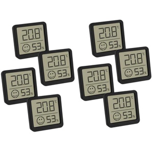TFA Digitales Thermo-Hygrometer 30.5053.01.02, 8 Stück, schwarz 30.3053.01.02