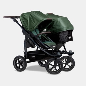 TFK Duo 2 Kombi Zwillingskinderwagen Set 2in1 Luftbereifung – Olive 151610