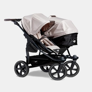 TFK Duo 2 Kombi Zwillingskinderwagen Set 2in1 Luftkammerbereifung – Sand 151751