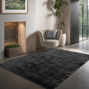 The Carpet - Janelle eleganter hochwertiger Viskose Wohnzimmer Teppich, exquisiter handegewebter Kurzflor mit Premium-Qualität, pflegeleicht,