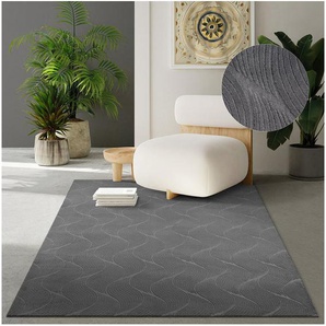 the carpet Teppich Rio, rechteckig, Höhe: 8 mm, weicher Wohnzimmer Teppich rutschfest 3D-Optik