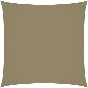 The Living Store Sonnensegel Oxford-Gewebe Quadratisch 4x4 m Beige TLS135139
